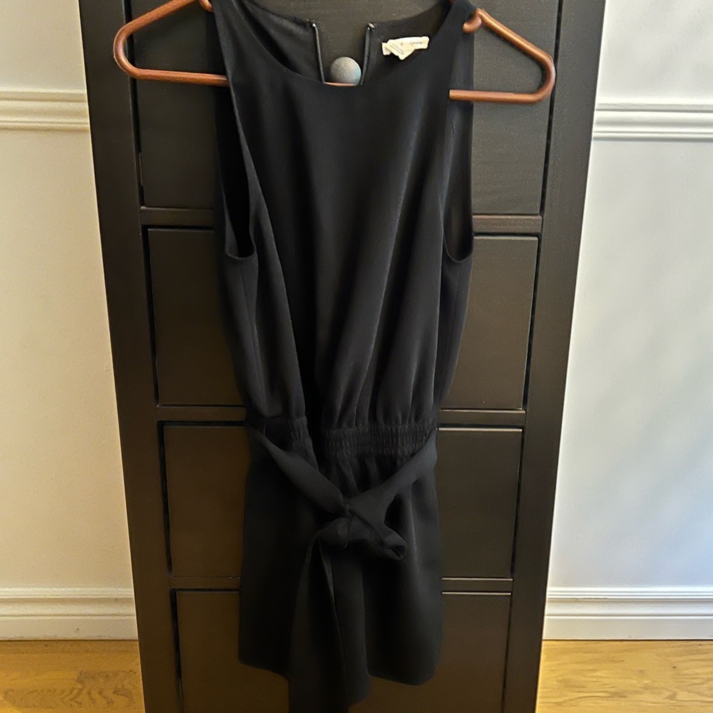 Sleeveless black romper